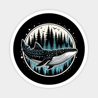 whale shark angry on forest t-shirt Magnet